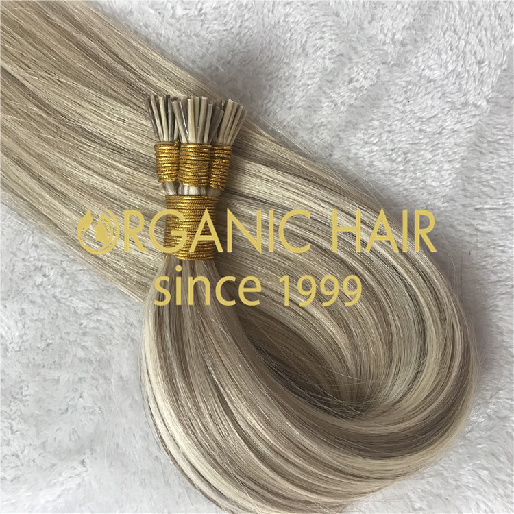 Customized piano color i tip hair extensions H130